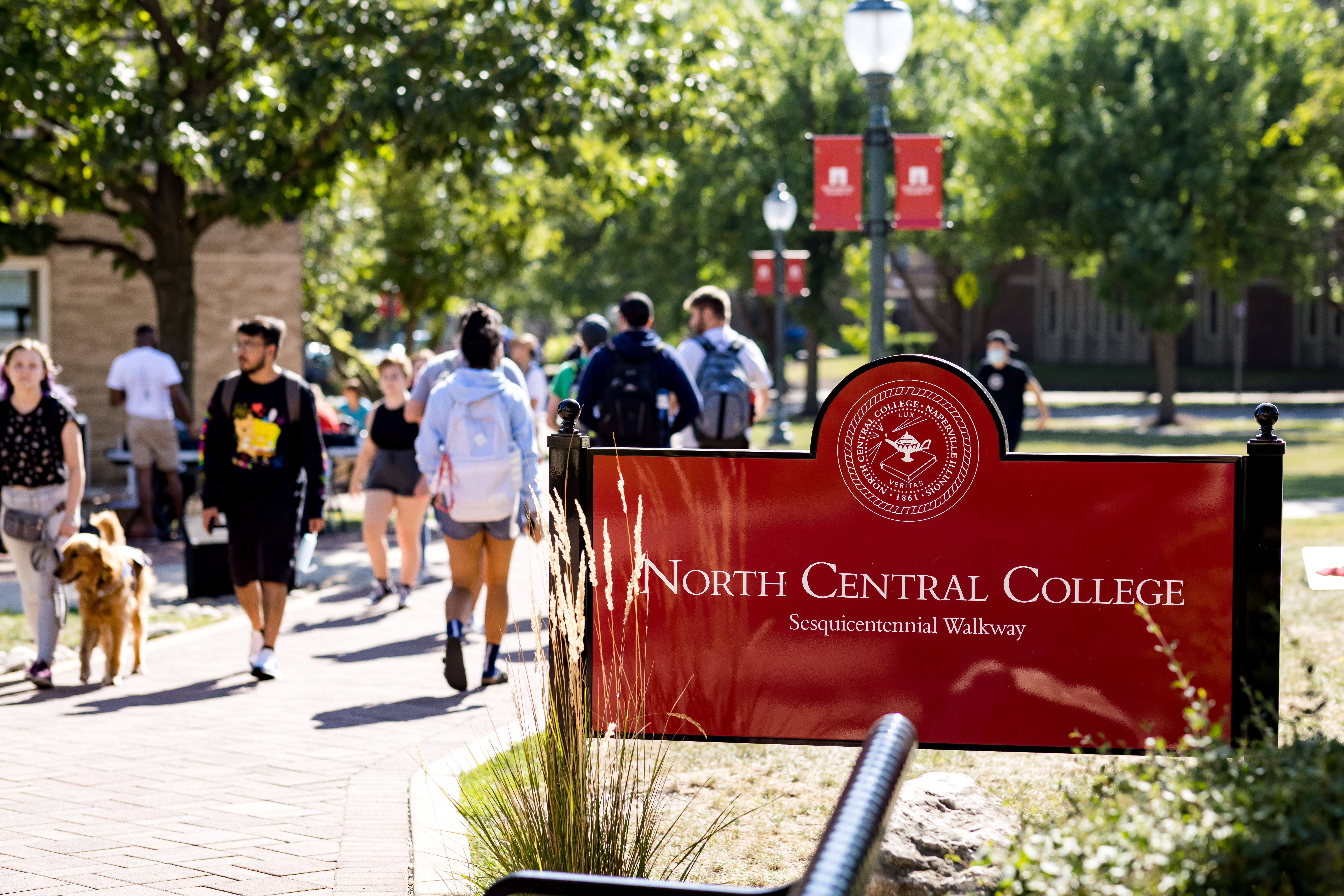 Directional Sign with North Central College