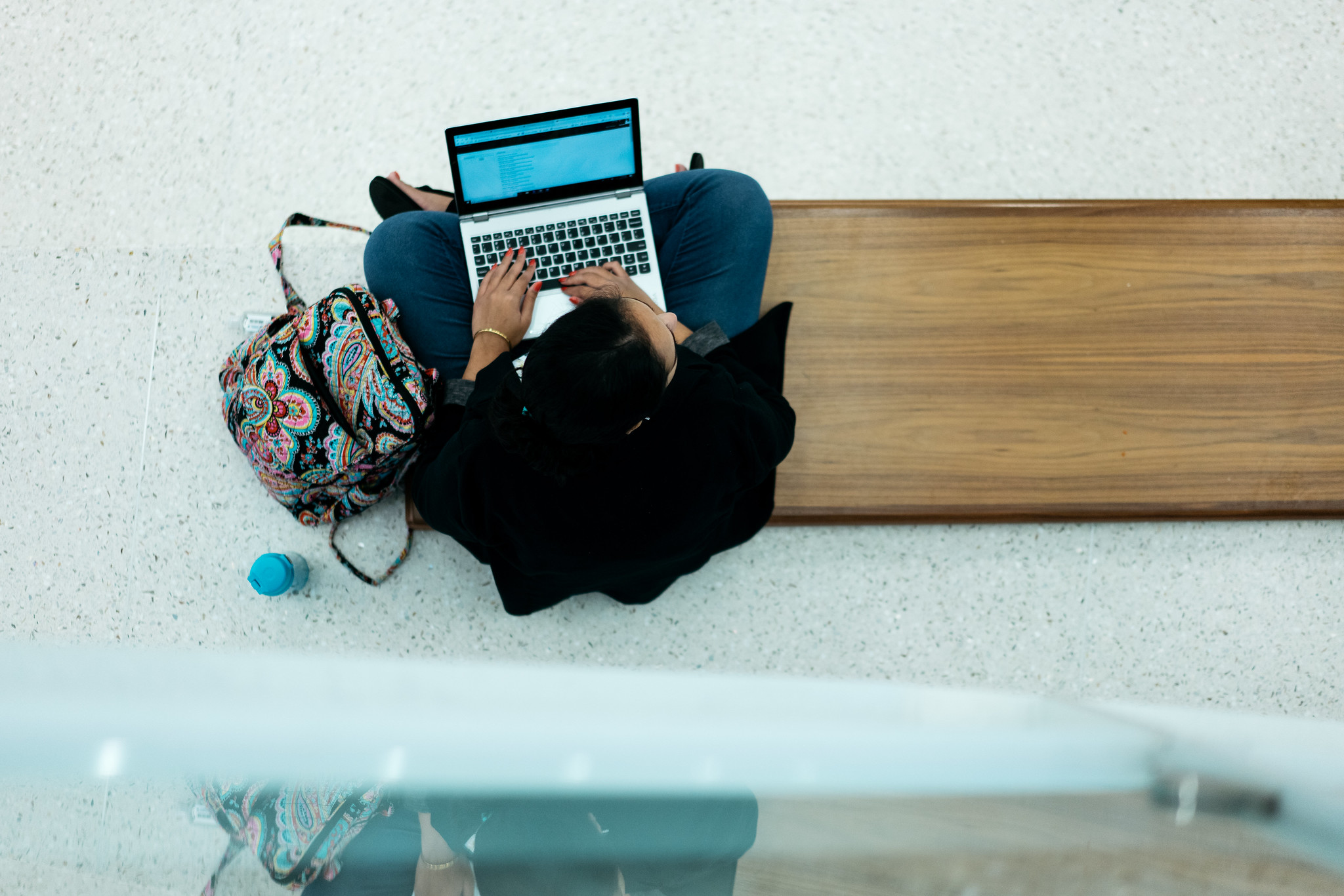 student on laptop