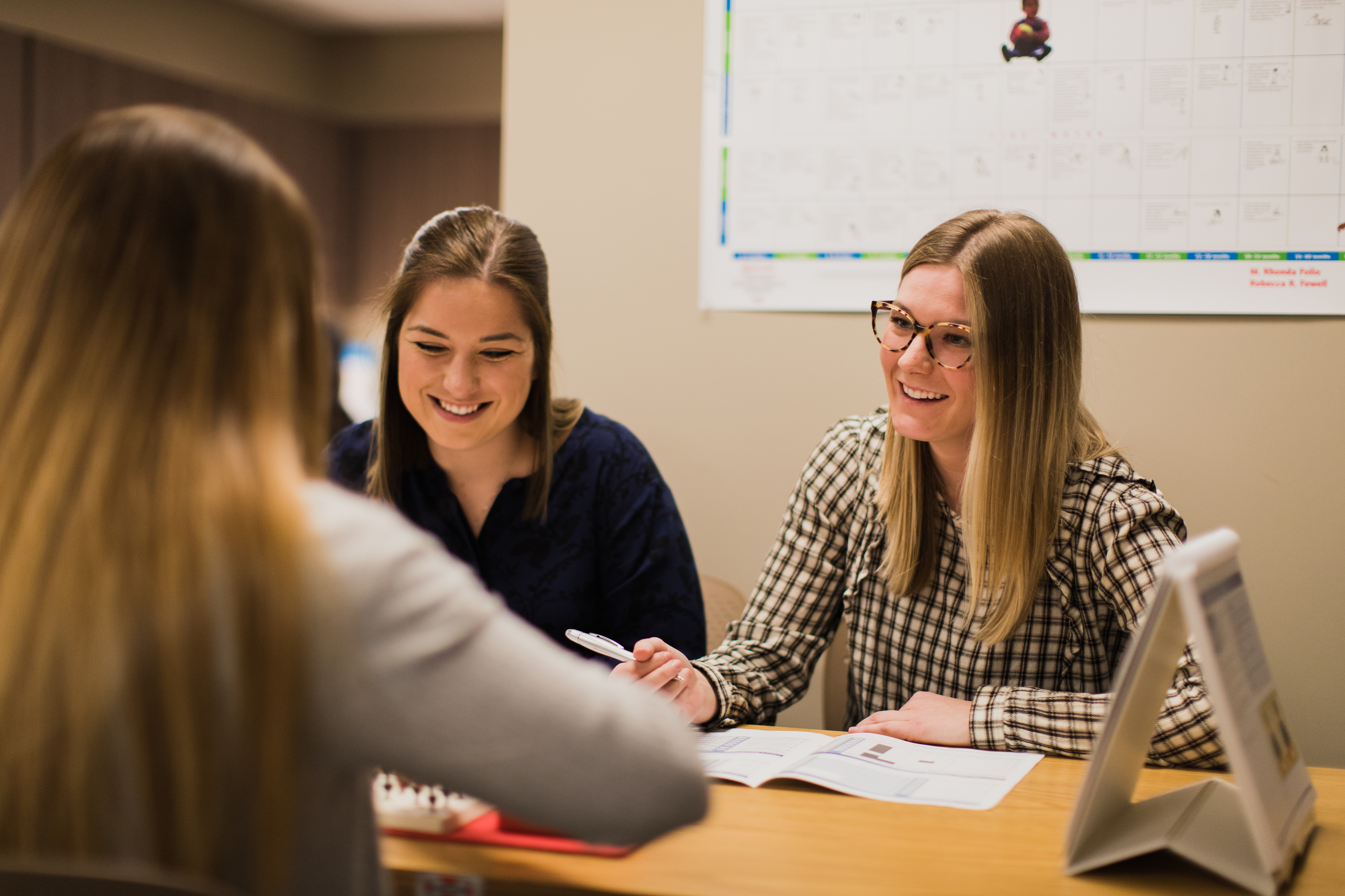 occupational therapy students during class