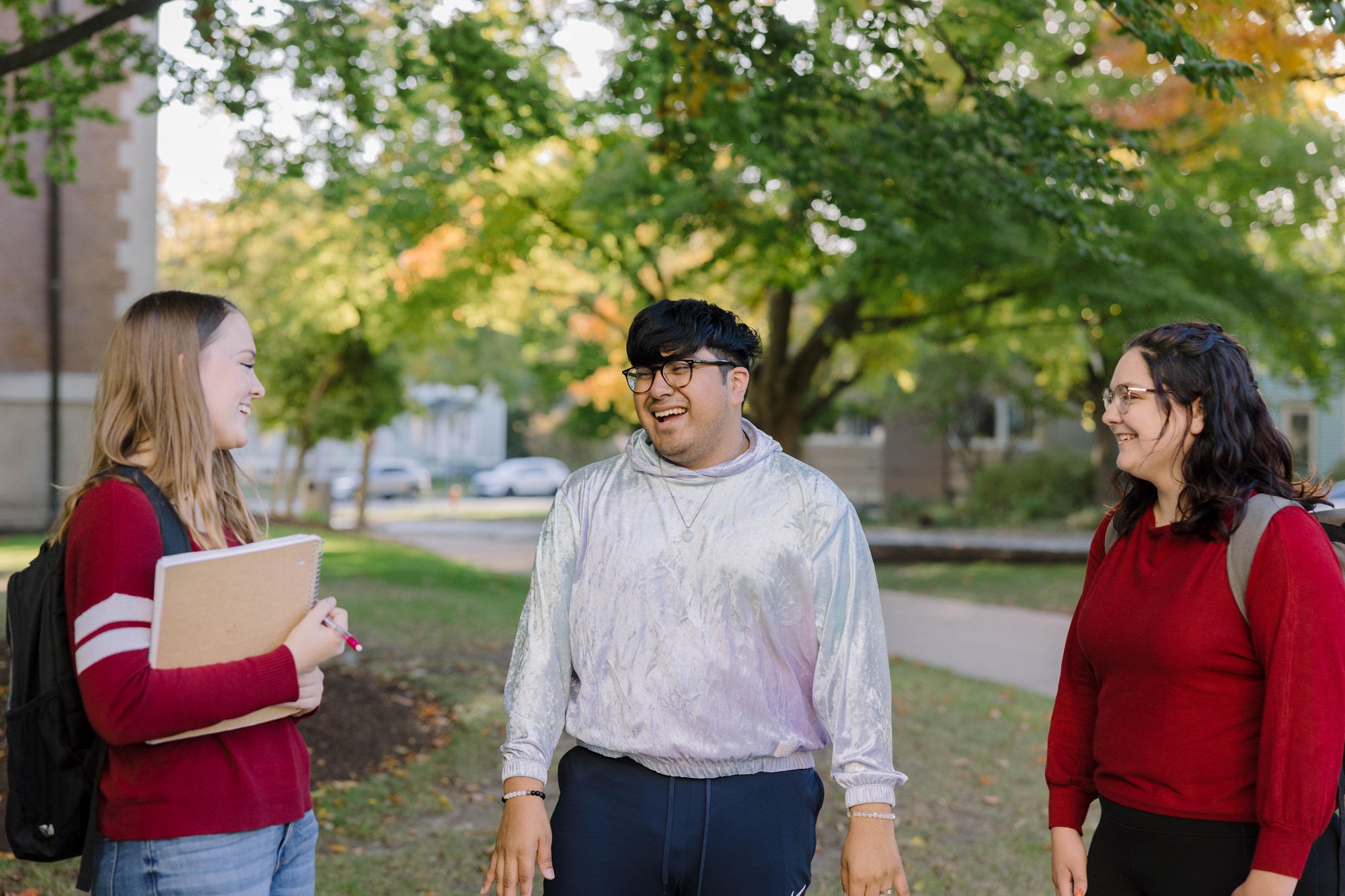 Smiling North Central College students.