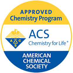 American Chemical Society seal for Approved Chemistry Program