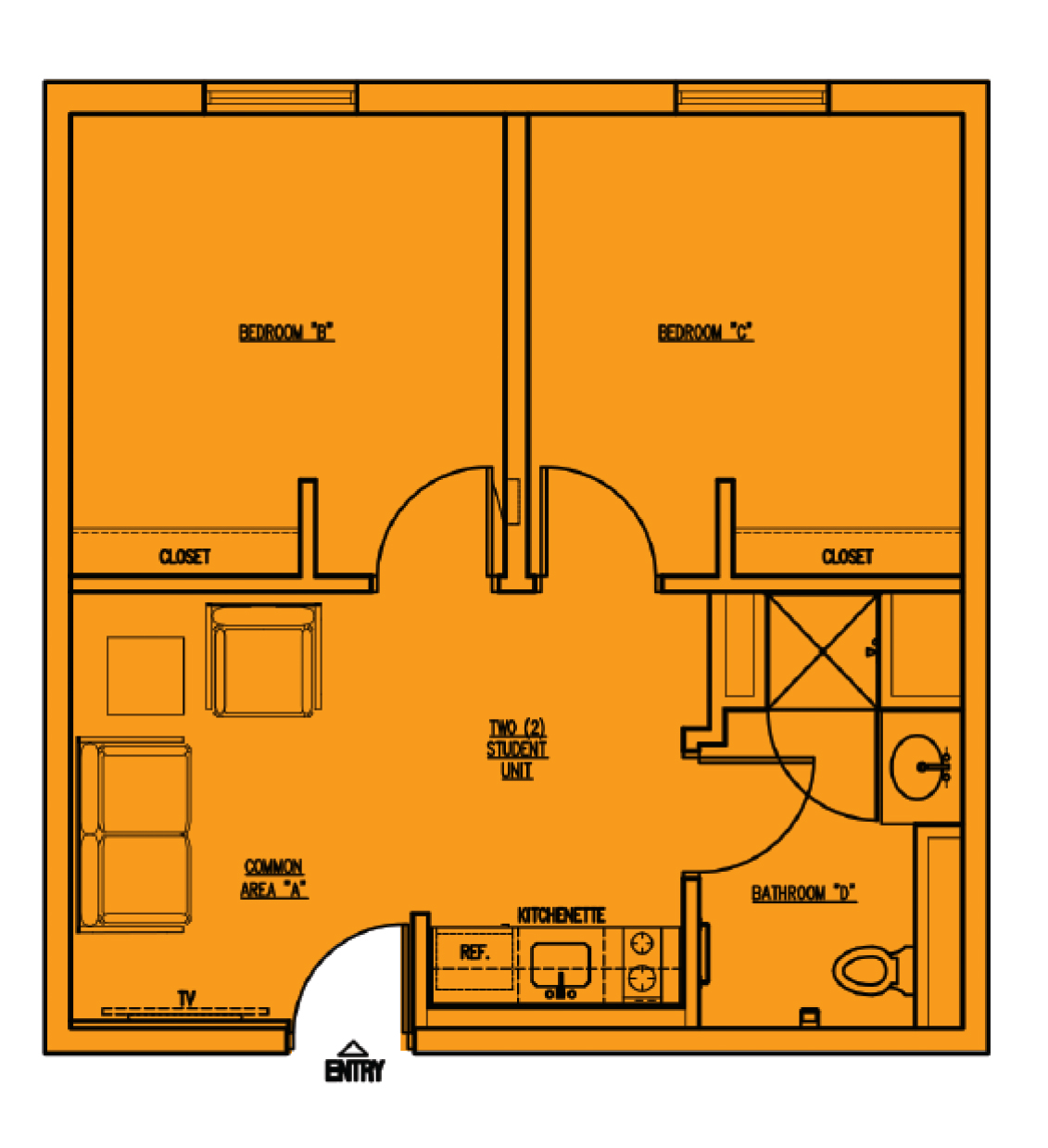 two student floorplan