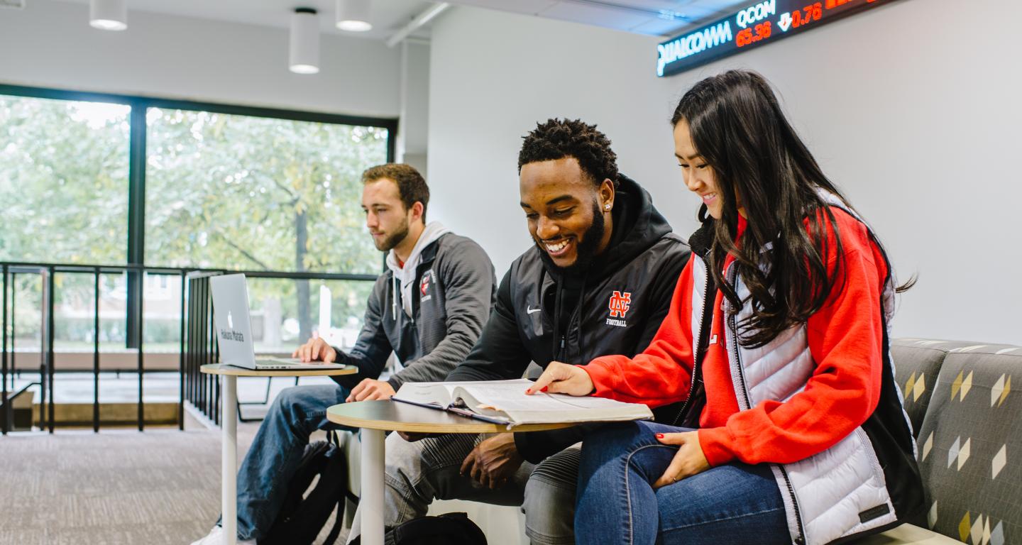 Students studying in the School of Business and Entrepreneurship