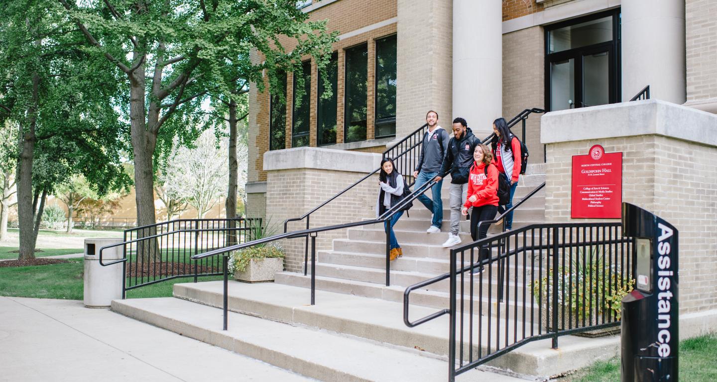 students on campus