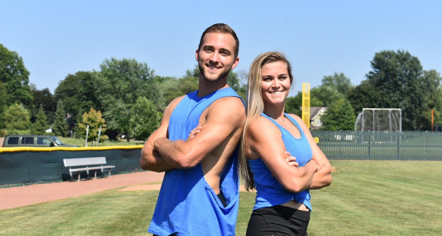 Jared Collier and Taylor Clugston are a couple of North Central College student-athletes who auditioned for "The Amazing Race."