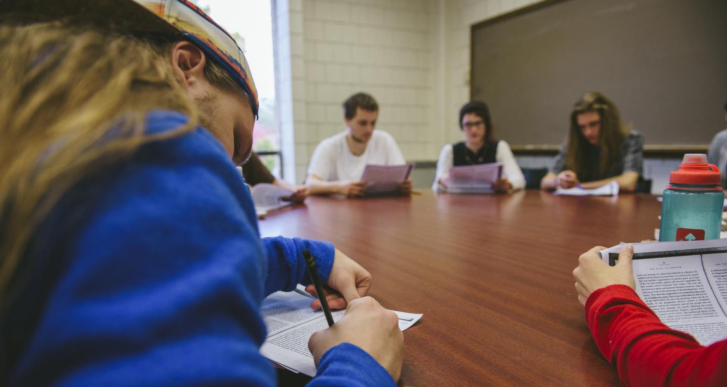 Students in class