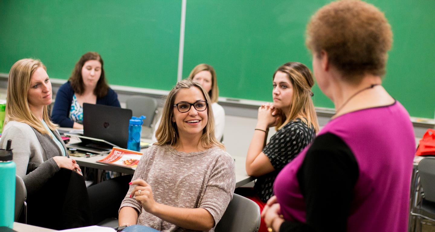 Education students at North Central College.