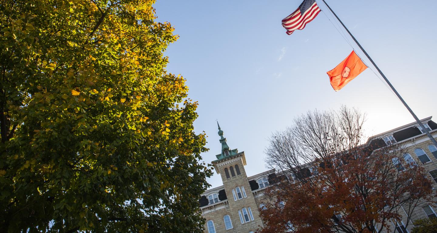 old main building on campus