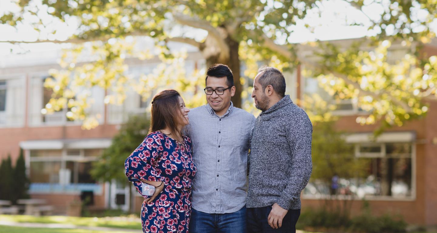 graduate and family