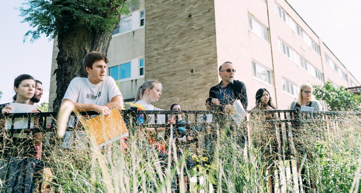 Students in class outside