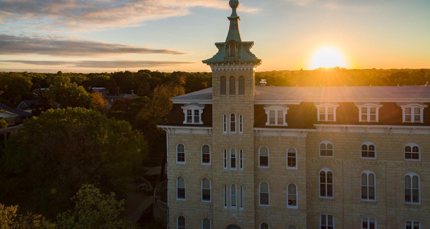 Old Main at sunset