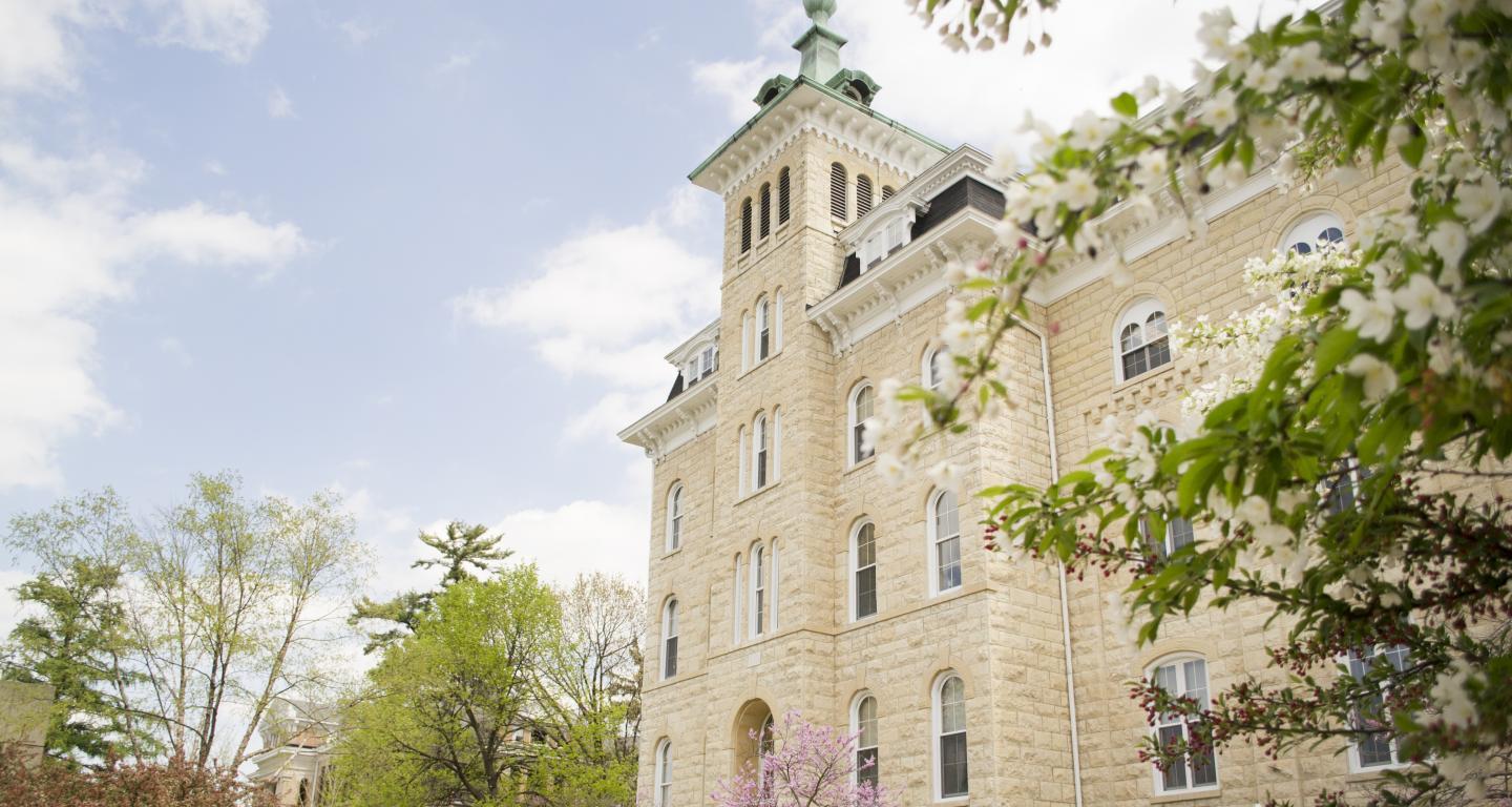 Old Main, the North Central College administration building.