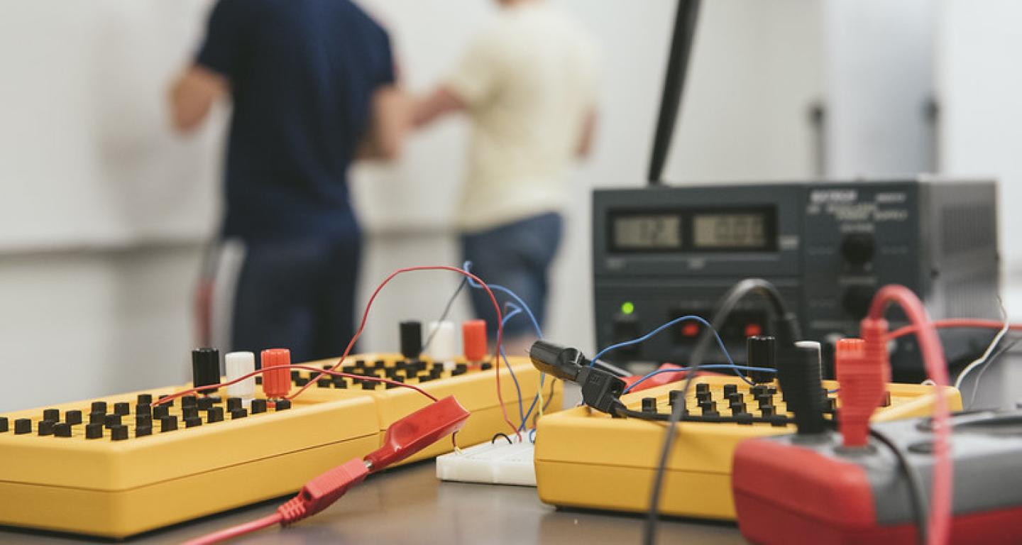 North Central College students work on a civil engineering project.