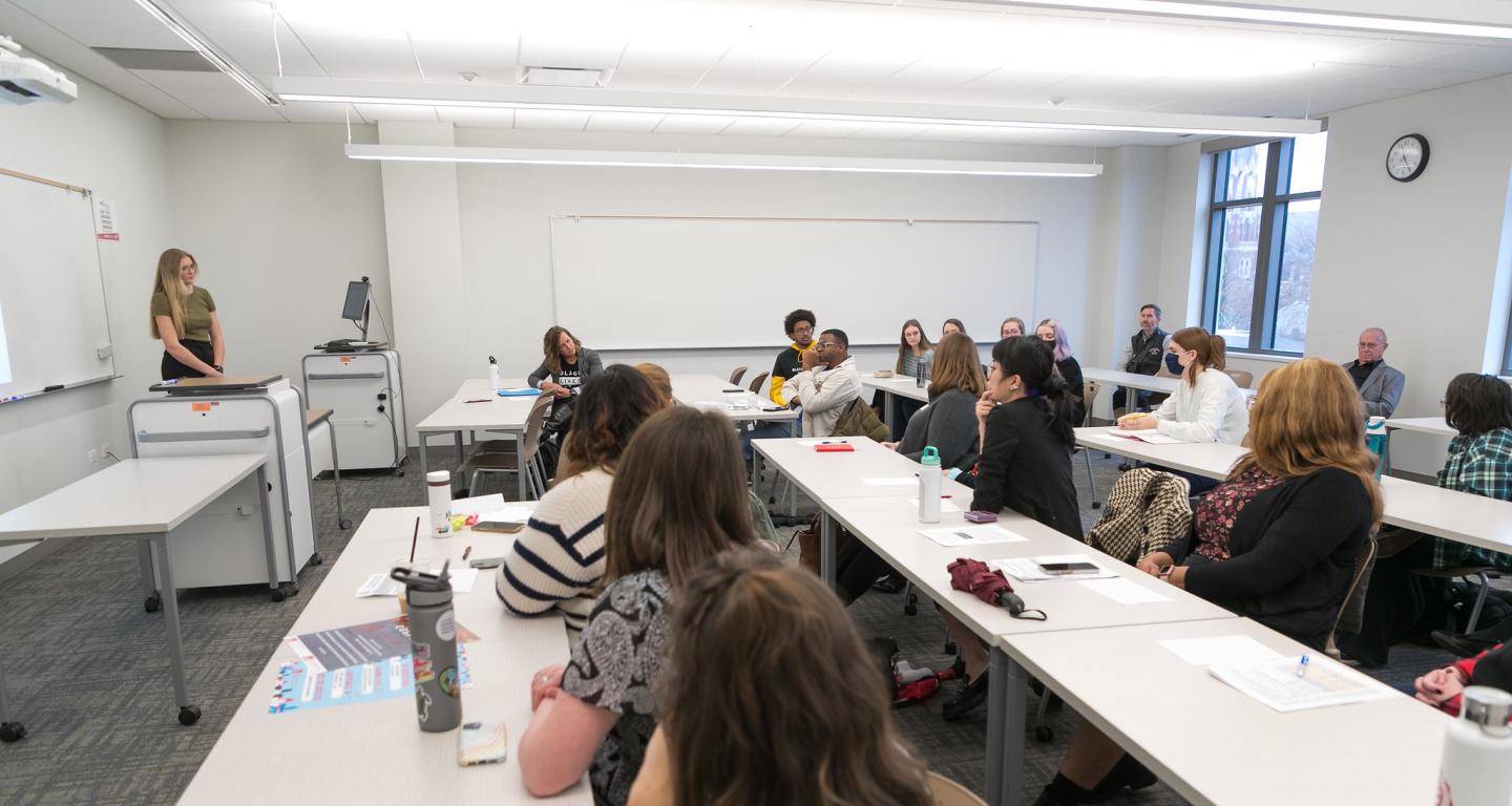 A special education class at North Central College.