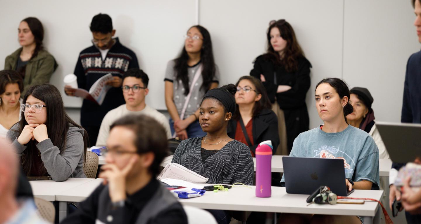 A class of North Central College philosophy students.