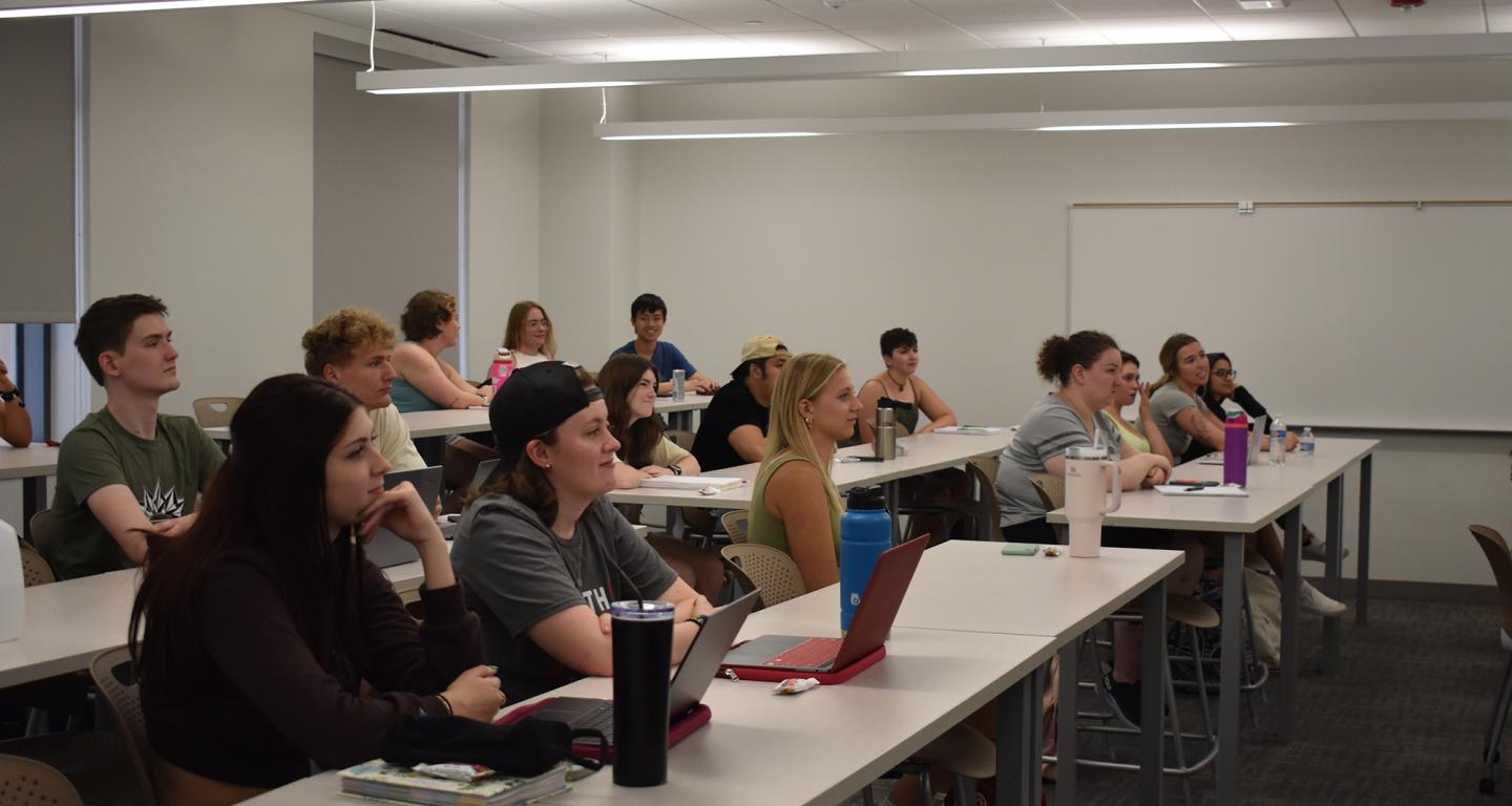 Marketing students at North Central College.