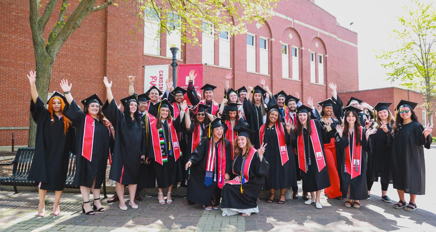North Central College graduates at Commencement.