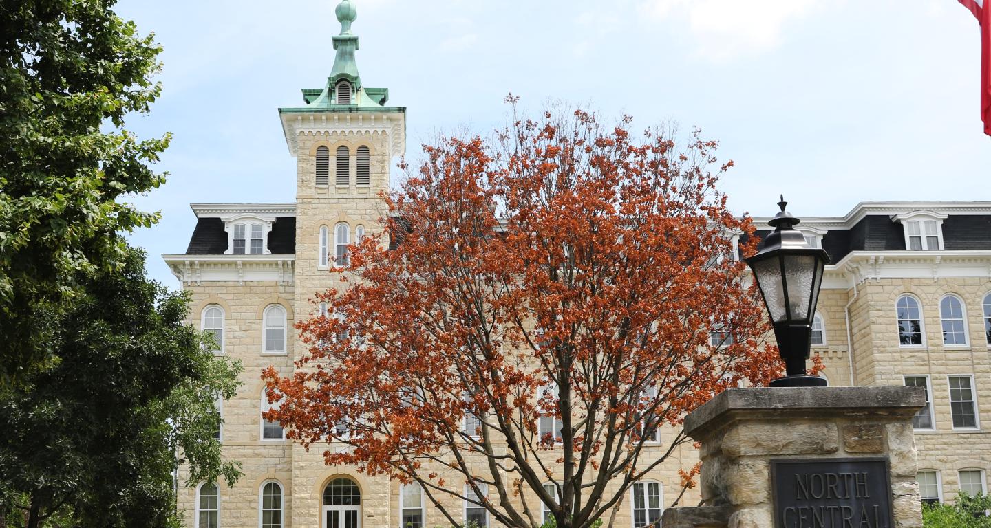 front of old main building