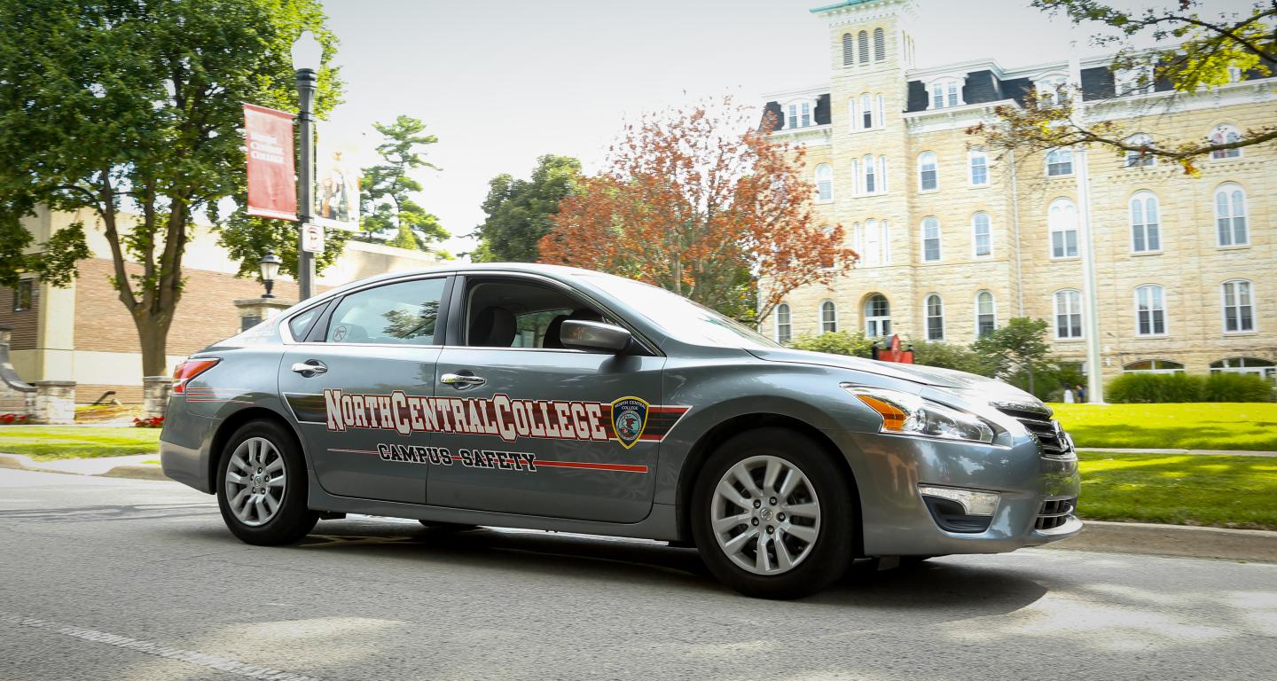 campus safety squad car