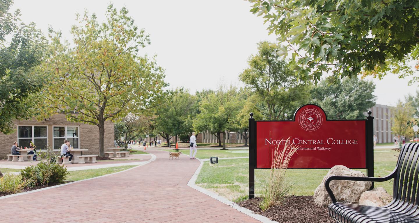 fall on north central college campus