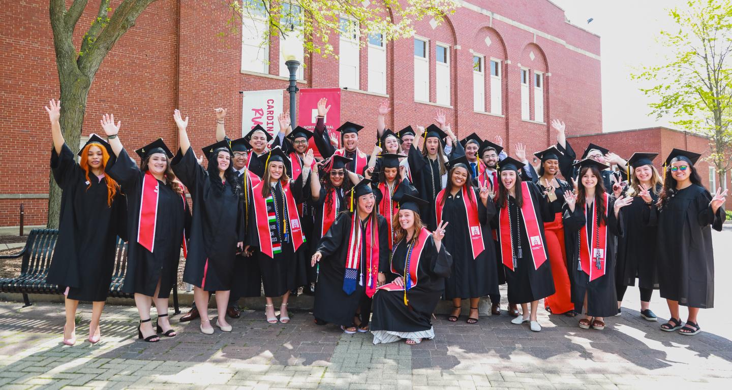 Transfer students at Commencement