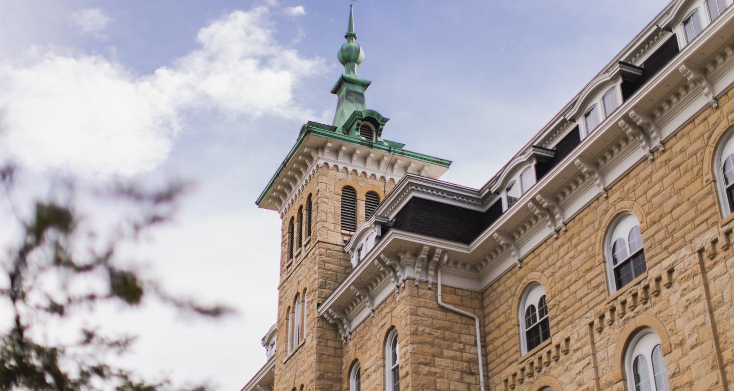 A picture of Old Main, North Central College's main building.