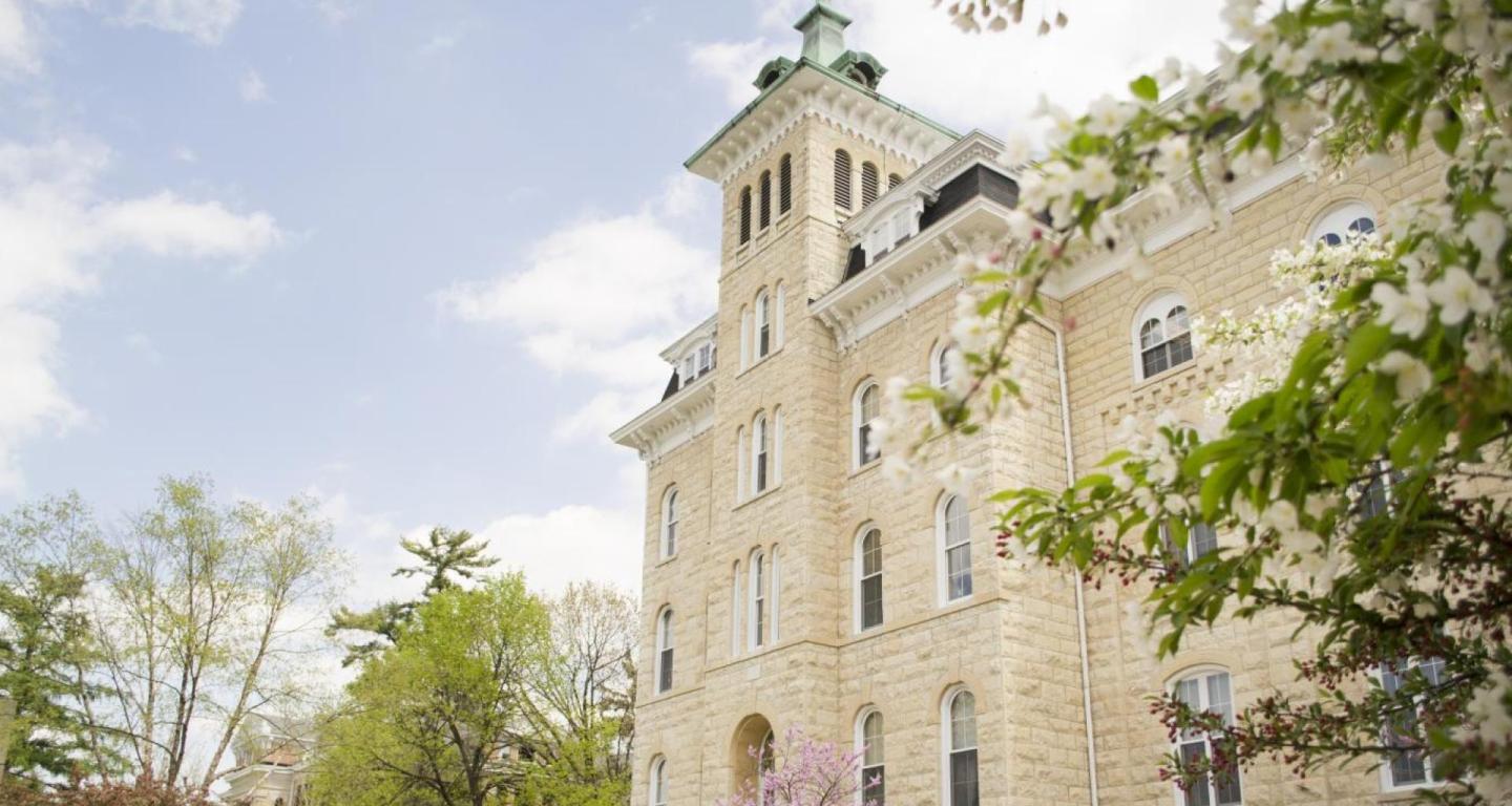 Old Main, the main building of North Central College.