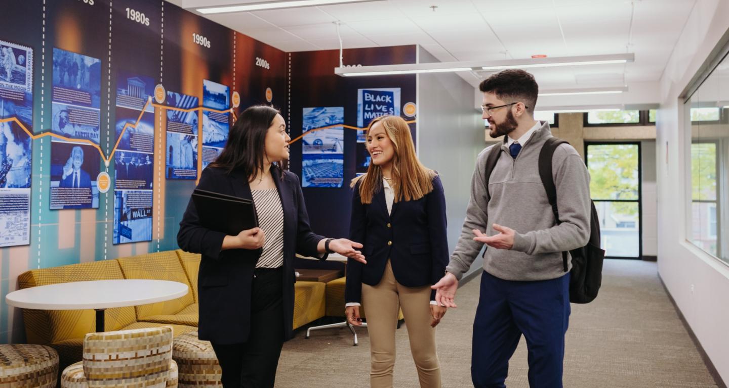 Students in the School of Business & Entrepreneurship.