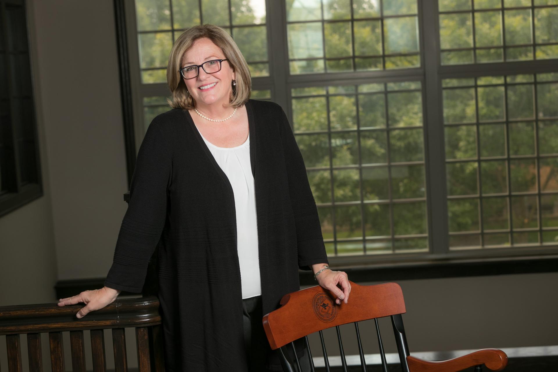 Jennifer Jackson poses as newly selected endowed chair