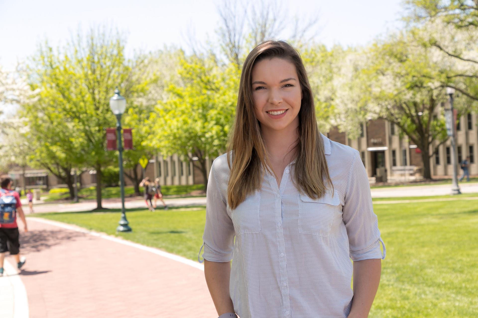 Veronica Ramming '19 was named North Central's 2018 Lincoln Laureate