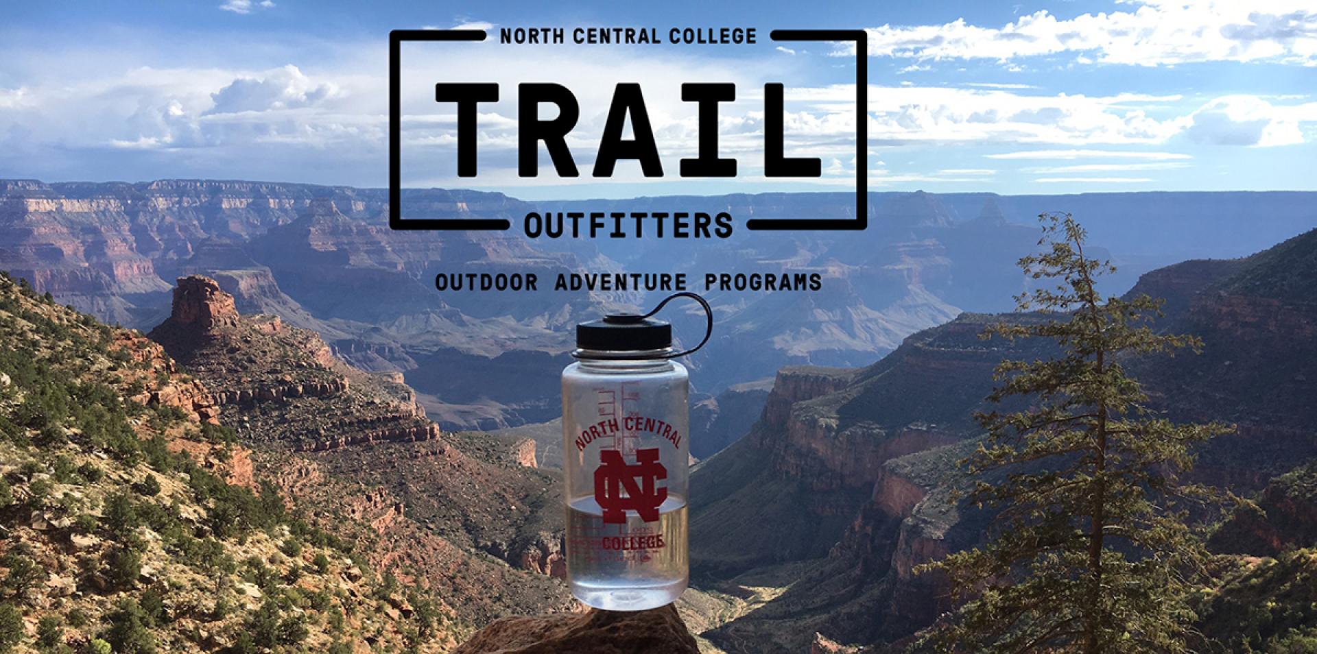 The logo for TRAIL Outfitters from North Central College.