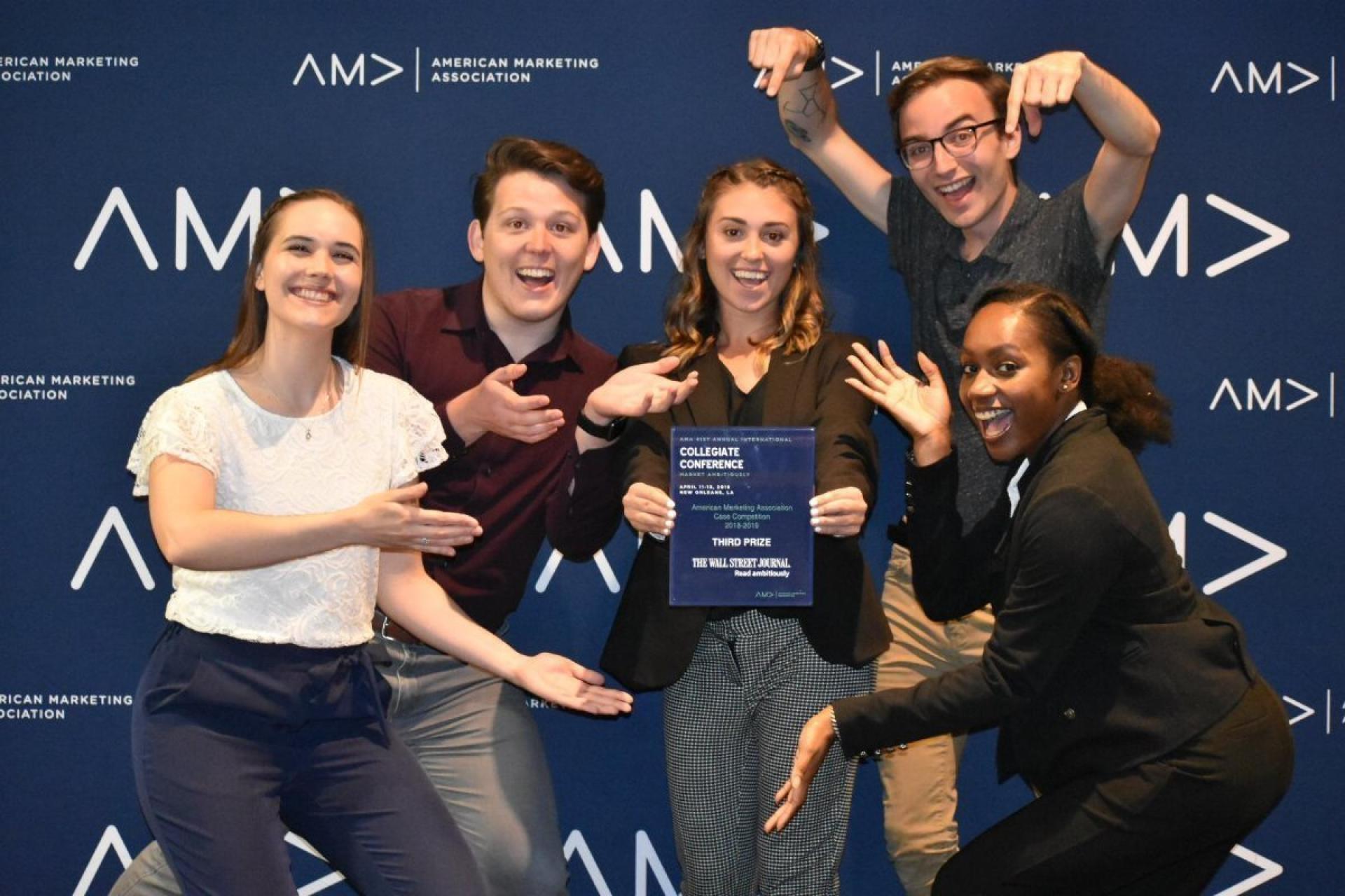 North Central College students at the AMA national conference.