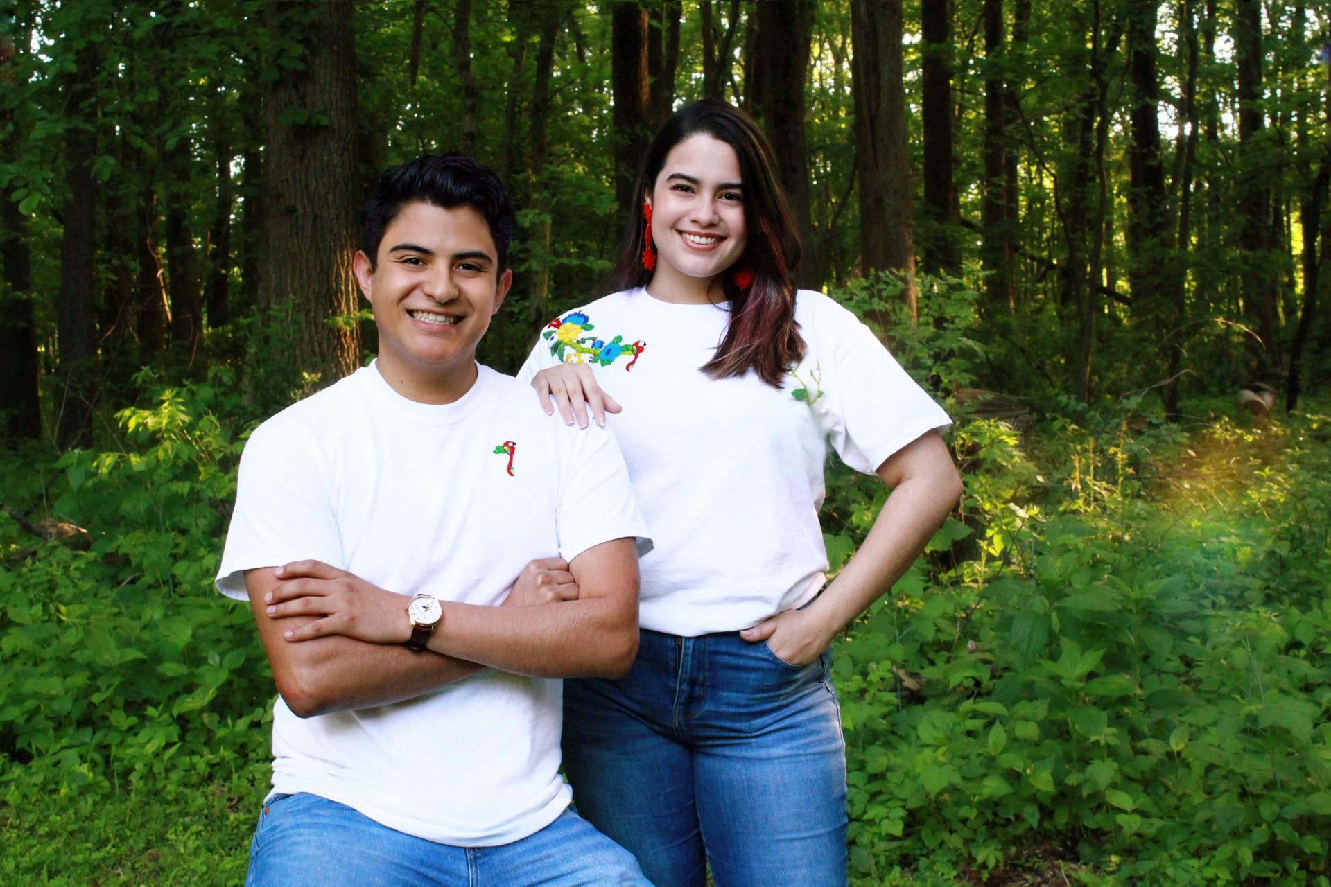 Marco Antonio Dávila and Maria Clara Ospina, North Central College students and owners of Kawami Jewelry.