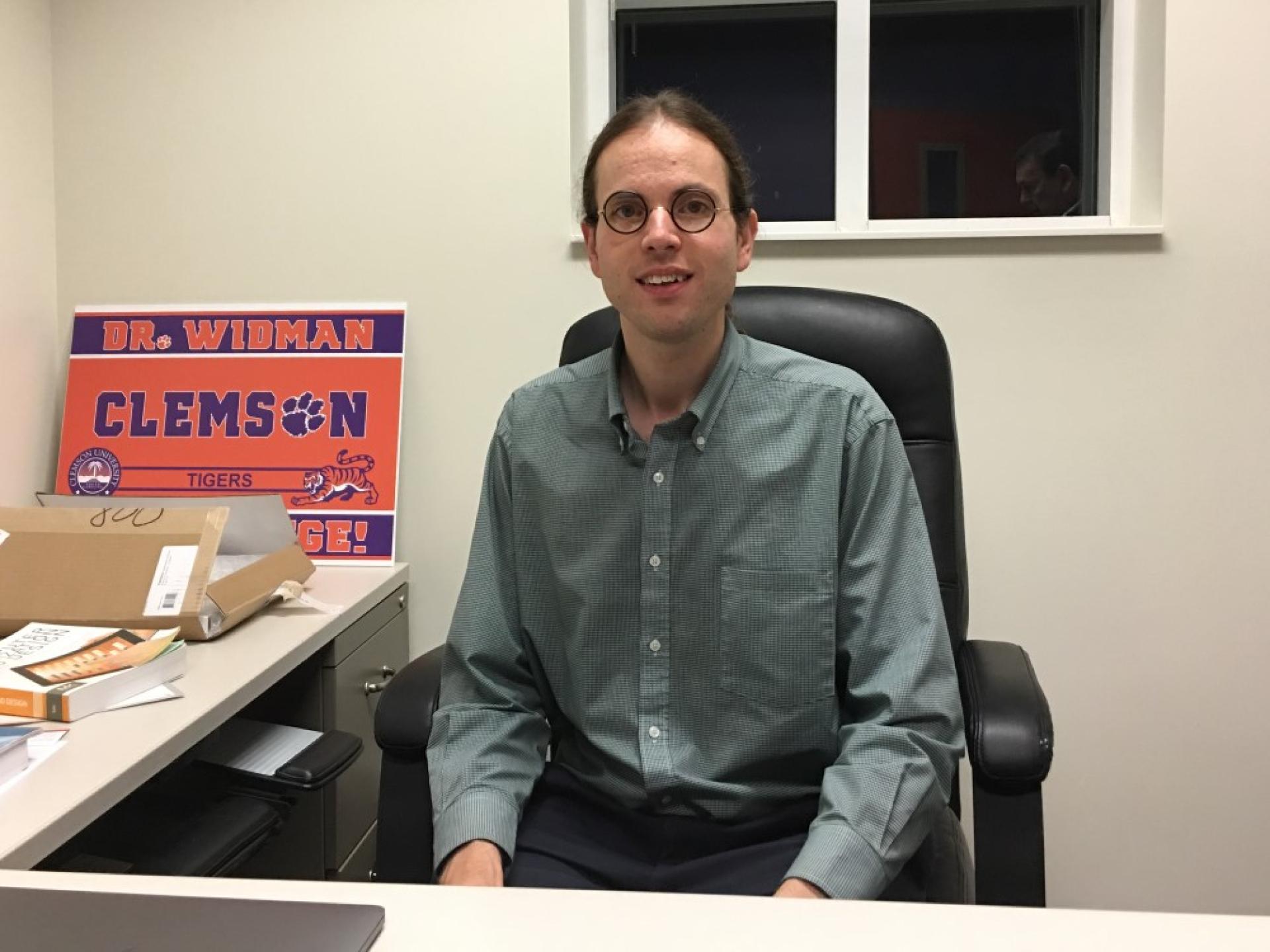 Clemson University instructor Nicolas Widman.