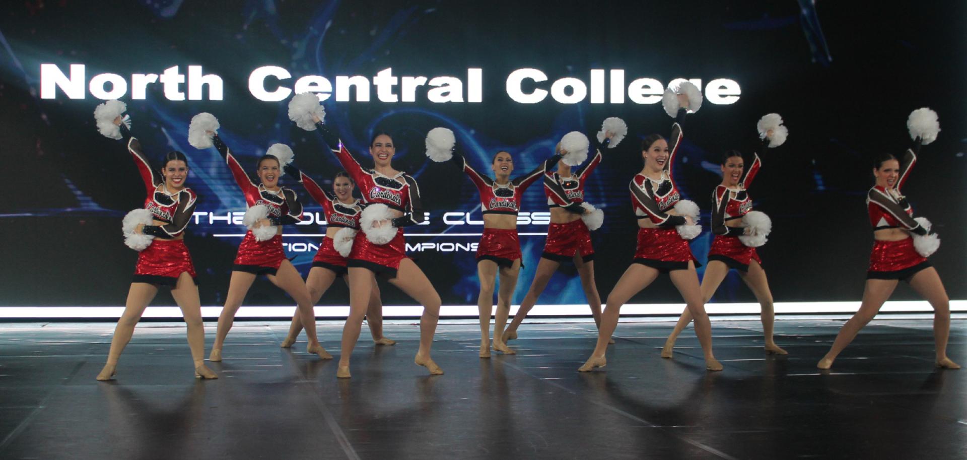 The North Central College dance team performing.