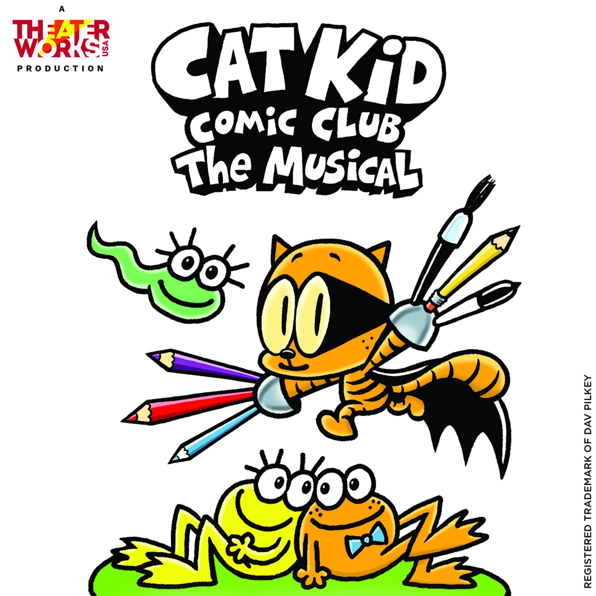 Logo featuring a Cat dressed as a super hero.