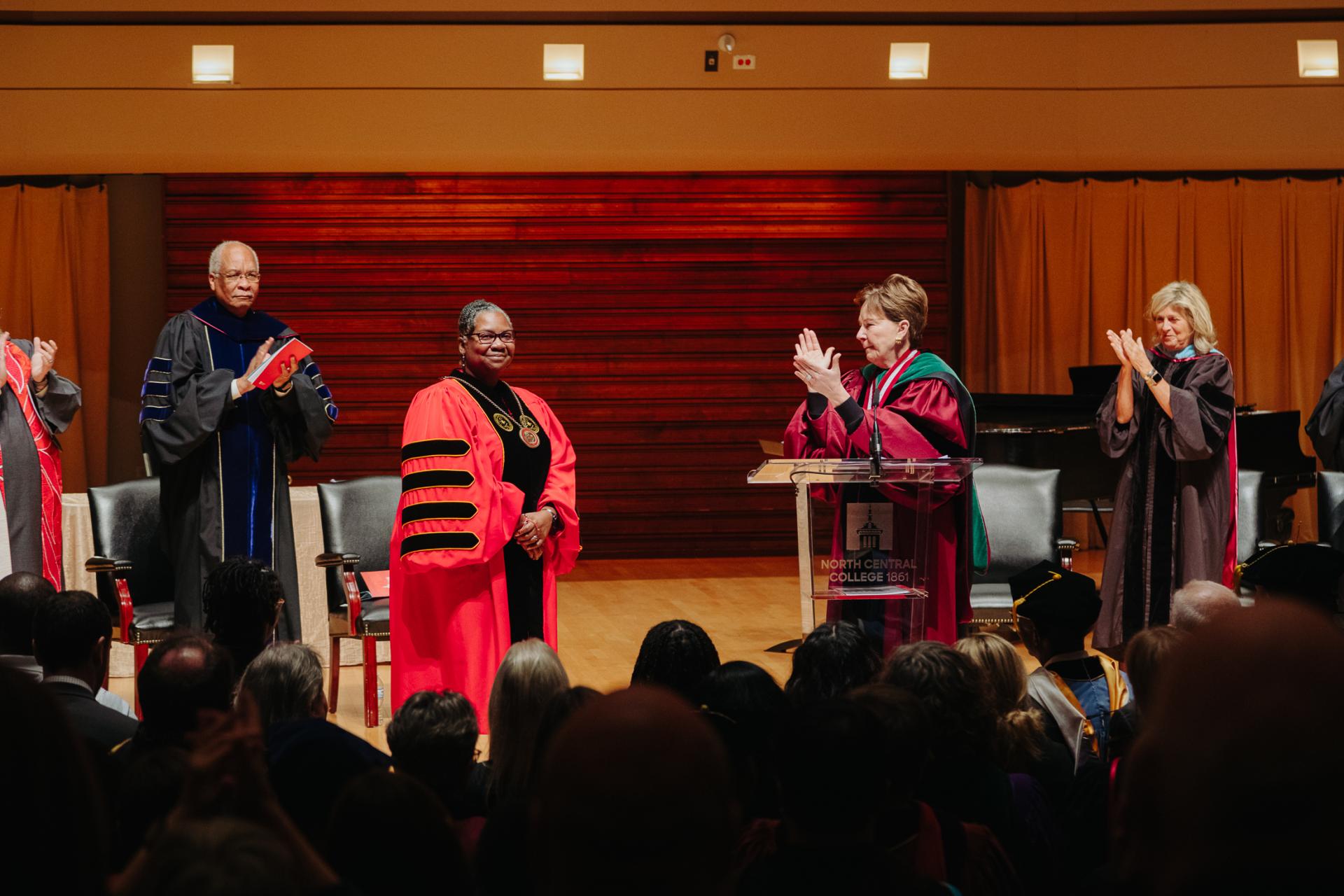 President Anita Thomas is inaugurated.