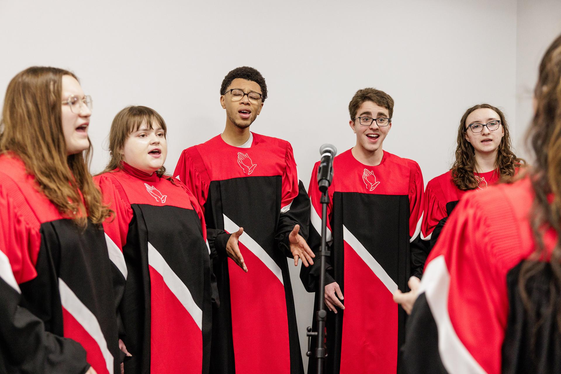 Voices of Praise, North Central College's student-led gospel choir.