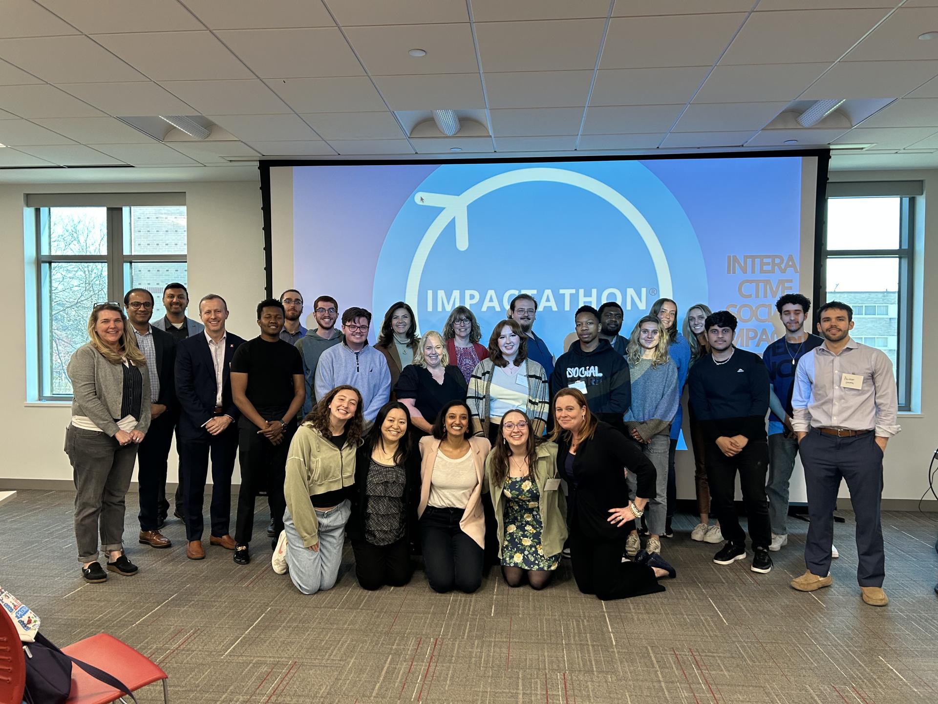 A photo of those who attended Impactathon.