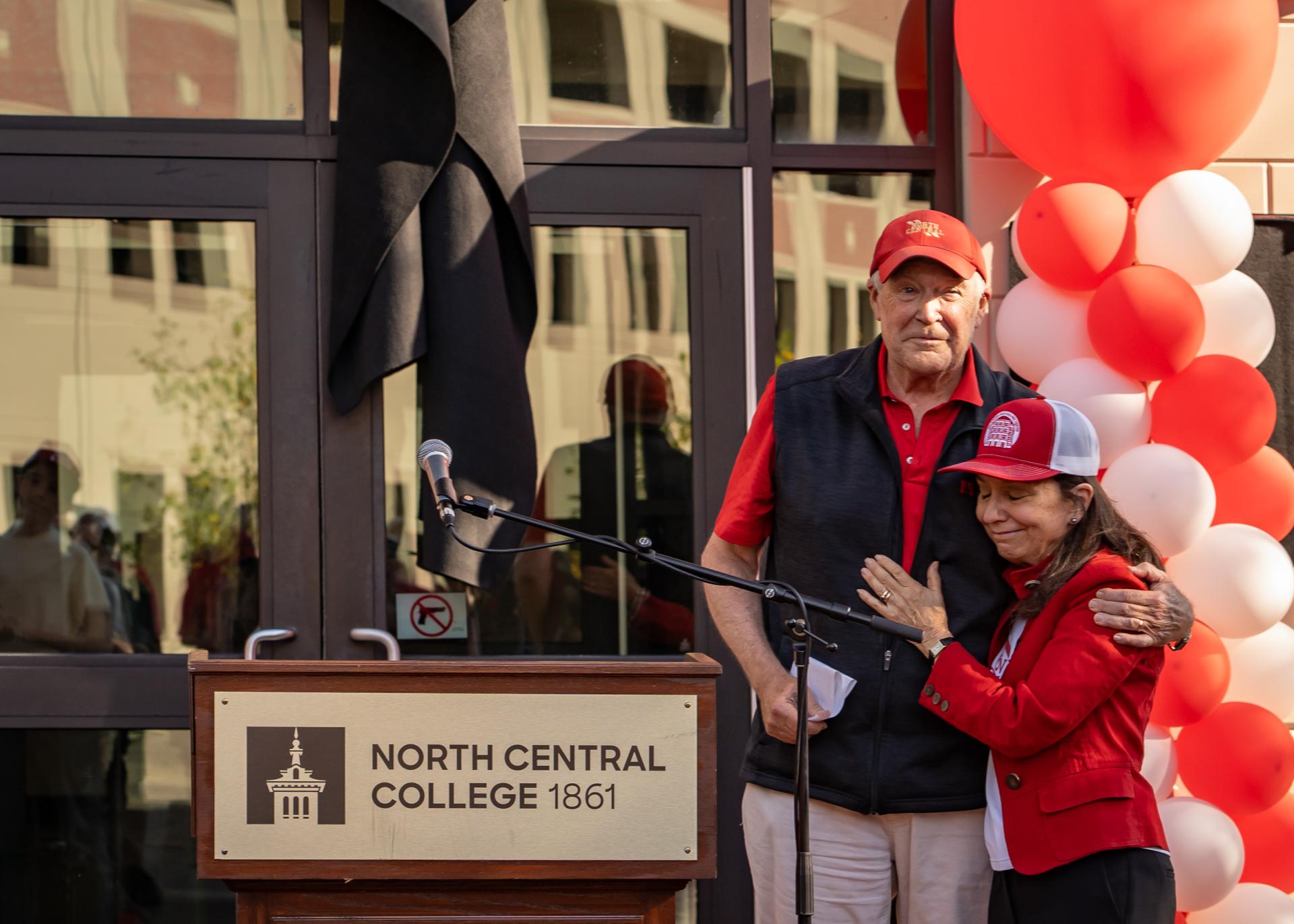 Hal and Benna Wilde at building dedication.