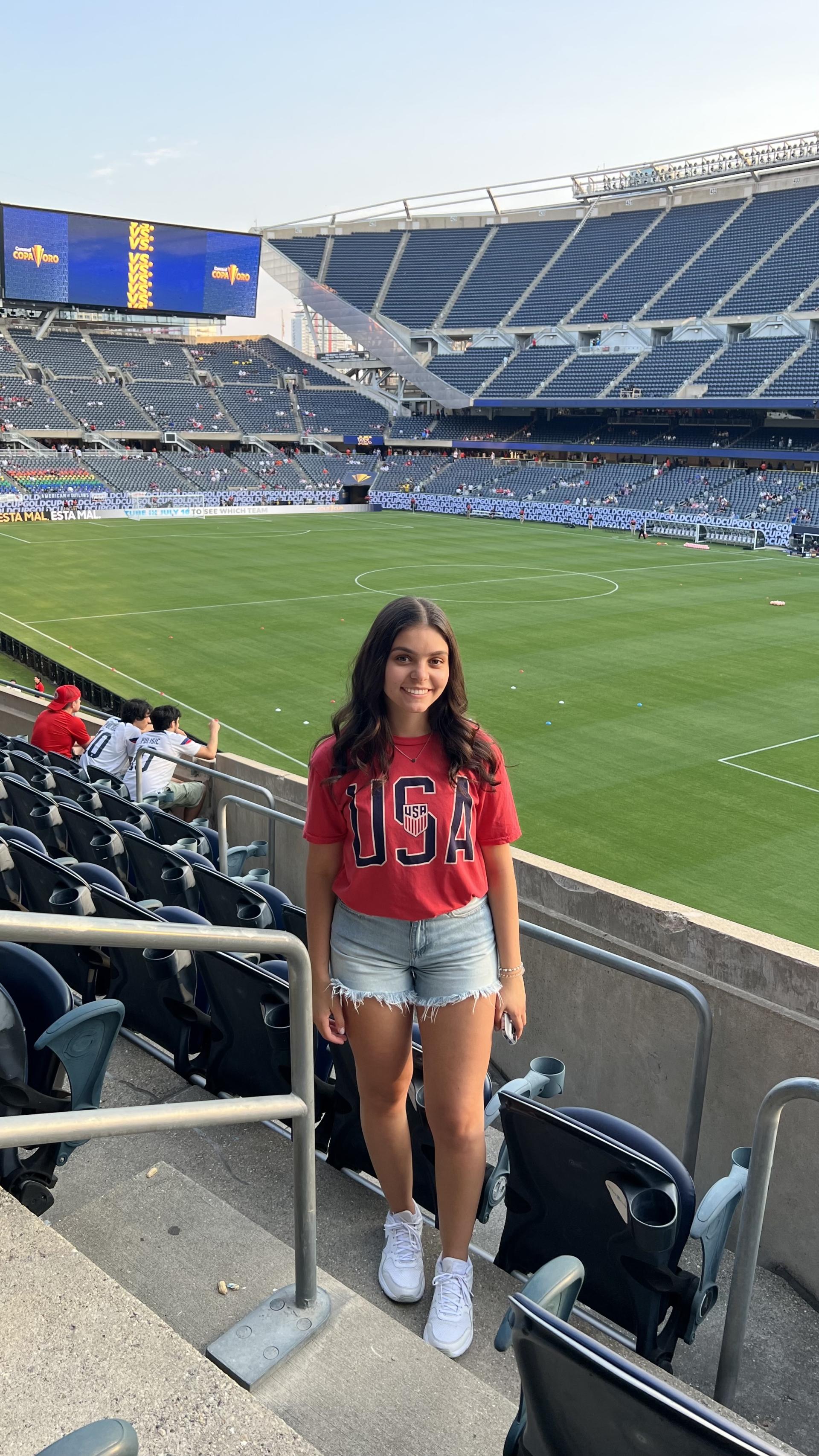 Olivia Hurt at Soldier Field.