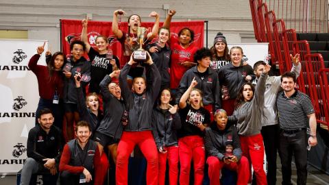 North Central College women’s wrestling team journey to a national