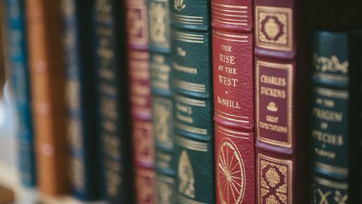 Shimer Books in book shelf