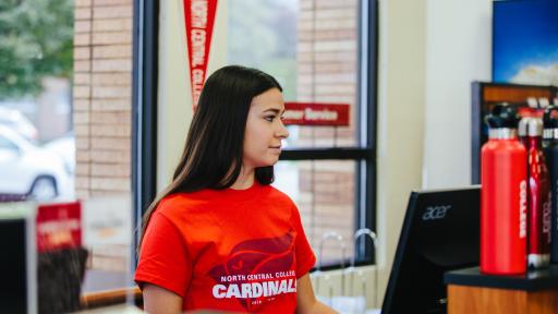 North Central College Campus Store Student Worker