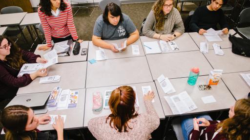 students in class