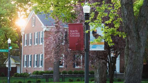 Building on North Central College campus