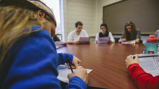 Students in class