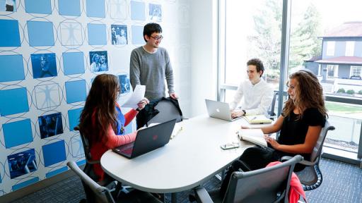 Students in classroom at North Central College