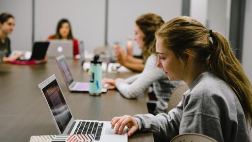 students stuyding online