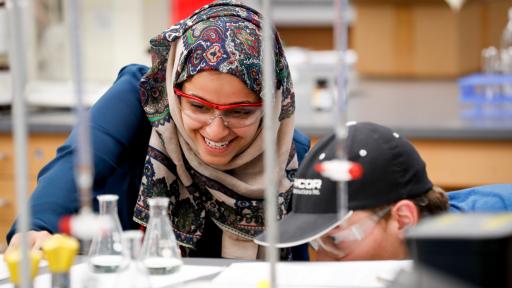 Students in lab